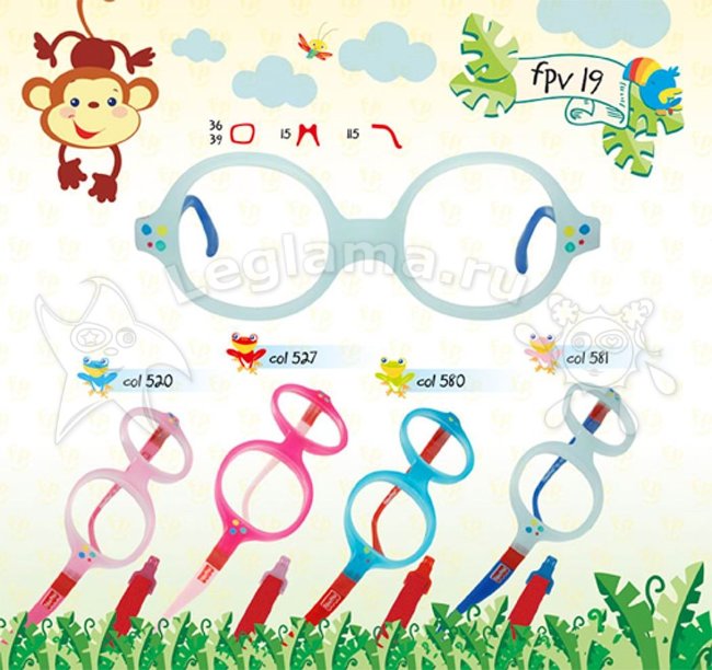  Оправы Fisher Price FPV19 таблица цветов