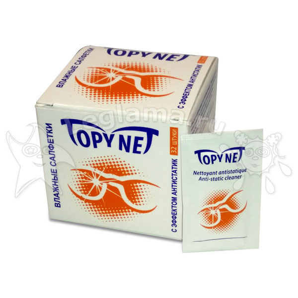 Влажные салфетки TopyNet 32 шт./ Топинет антистатик Влажные салфетки TopyNet 32 шт./ Топинет антистатик