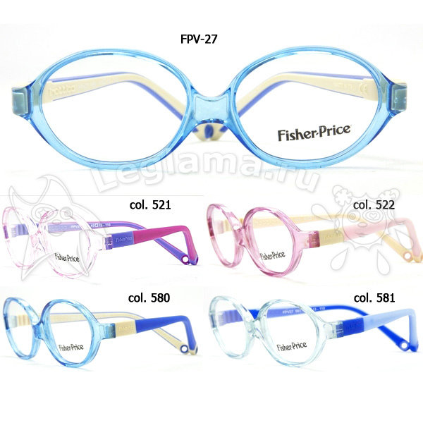 Оправы Fisher Price FPV27 таблица цветов
